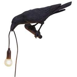 Lux Raven Light, Raven Table Lamp, Crow Design Nordic LED Table Lamp Modern Art Decor Table Lamps Bedside Decor for Living Room Decoration Raven Desk Lamp Mordern Wall Light Latern (F)