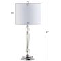 JONATHAN Y JYL2047A-SET2 Victoria 27'' Crystal LED Lamp Modern,Contemporary,Traditional,Glam for Bedroom, Living Room, Office, College Dorm, Coffee Table, Bookcase, Clear, 2 Piece