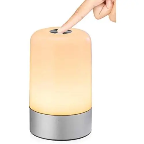 AMEXI Table lamp, Touch Sensor Bedside lamp + dimmable Warm White Light, can be Used in Childrens Bedroom Living Room Office Corridor Basement AMEXI Table lamp, Touch Sensor Bedside lamp + dimmable Warm White Light, can be Used in Childrens Bedroom Living Room Office Corridor Basement