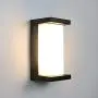 Shinbeam Outdoor Wall Porch Lights,Led Wall Sconces,IP65 Waterproof Lighting Fixture ,3-Color-Changeable Wall Fixture,Warm White Cold White and Nature White Color(Black)