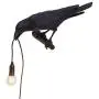 Designer Crow Bird Nordic Table Lamp/Wall Lamp - LED Modern Art Deco Bedside Decor Table Lamps/Wall Lampfor Living Room, Bedroom, Office, College Dorm (Black, B-02)