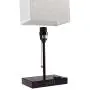 USB Bedside Table Lamp with 4 USB Charging Ports, Bronze Nightstand Lamp, Thicken Stable Base, Convenient Pull Chain for Bedroom Living Room (Bronze)