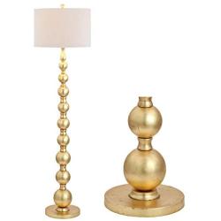 JONATHAN Y JYL5048A Adriana 62.5'' Metal LED Floor Lamp Contemporary,Transitional for Bedrooms, Living Room, Office, Reading, Gold