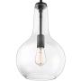 Hamlin Warm Bronze Mini Pendant Light 10'' Wide Modern Clear Glass Fixture for Kitchen Island Dining Room - Possini Euro Design