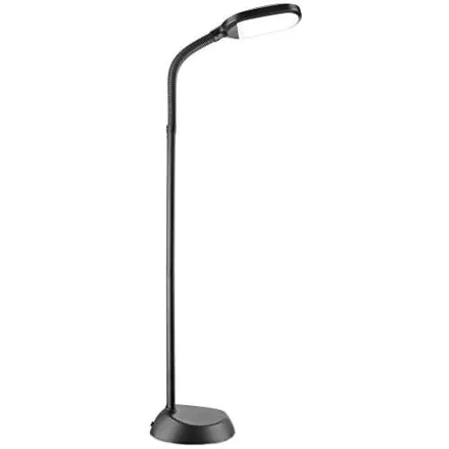14W addlon LED Floor Lamp: Reading Light Craft Lights 2 Brightness Level Dimmable Head Natural Daylight Standing Pole Light with Gooseneck for Sewing Bedroom Office Artist (Black) -Floor Lamps 14W addlon LED Floor Lamp: Reading Light Craft Lights 2 Brightness Level Dimmable Head Natural Daylight Standing Pole Light with Gooseneck for Sewing Bedroom Office Artist (Black) -Floor Lamps