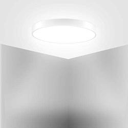 LED Ceiling Lights Modern Ceiling Lamp,48W 24inch 2800-6500K Dimmable Round Flush Mount Lighting Fixture,260W Equivalent,Kitchen Light Fixture for Hallway Living Room Bedroom Office