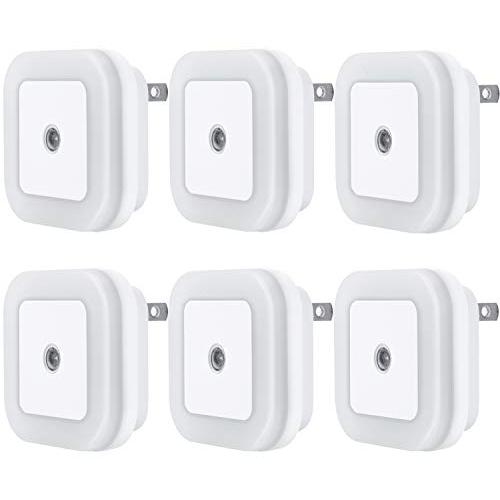 Uigos LED Night Light Lamp with Smart Sensor Dusk to Dawn Sensor, Daylight White, 0.5W Plug-in, 6-Pack Uigos LED Night Light Lamp with Smart Sensor Dusk to Dawn Sensor, Daylight White, 0.5W Plug-in, 6-Pack