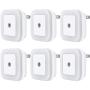 Uigos LED Night Light Lamp with Smart Sensor Dusk to Dawn Sensor, Daylight White, 0.5W Plug-in, 6-Pack Uigos LED Night Light Lamp with Smart Sensor Dusk to Dawn Sensor, Daylight White, 0.5W Plug-in, 6-Pack