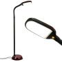 Brightech Litespan LED Bright Reading and Craft Floor Lamp - Modern Standing Pole Light & Gooseneck - Dimmable, Adjustable Task Lighting Great in Sewing Rooms, Bedrooms - Havana Brown