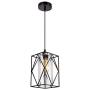 HMVPL Adjustable Pendant Lighting Fixture, Modern Iron Industrial Mini Swag Hanging Lamps with Glass Shade for Kitchen Island Bedroom Hallway Bar Living Room