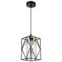 HMVPL Adjustable Pendant Lighting Fixture, Modern Iron Industrial Mini Swag Hanging Lamps with Glass Shade for Kitchen Island Bedroom Hallway Bar Living Room