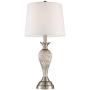 Arden Traditional Table Lamps Set of 2 Mercury Glass Twist White Empire Shade for Living Room Family Bedroom Bedside Office - Regency Hill