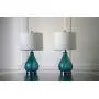 Decor Therapy MP1054 Table Lamp, Emerald Blue Green, 2 Count