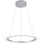 WELAKI LED Pendant Light, 25W 1-Ring Modern Chandelier Ceiling Light Fixture, 19.7'', 6000K, Cool White, Adjustable Hanging Pendant Lighting Fixture for Kitchen Island, Dining Room, Restaurant