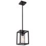 VINLUZ 1 Light Mini Classic Black Farmhouse Glass Pendant Lighting Metal Hanging Fixture with Clear Glass Shade for Entryway Dining Room Kitchen Foyer Corrider VINLUZ 1 Light Mini Classic Black Farmhouse Glass Pendant Lighting Metal Hanging Fixture with Clear Glass Shade for Entryway Dining Room Kitchen Foyer Corrider