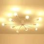 RUXUE Modern Flush Mount Ceiling Light 10 Lights Fixure for Kitchen Farmhouse Dining Room Barn Living Room