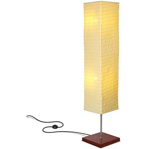 Brightech - Tranquility LED Floor Lamp for Living Rooms & Bedrooms – Mid Century Modern Minimalist, Ambient Light – Perfect for Beside The Bed or Office, Corner Lamp - Havana Brown