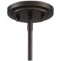 Kane Bronze Chandelier 18 1/2'' Wide Rustic Clear Glass 4-Light Fixture for Dining Room House Foyer Kitchen Island Entryway Bedroom Living Room - Franklin Iron Works