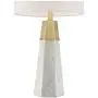 Julie Modern Table Lamps Set of 2 Tapered Column Fabric Drum Shade for Living Room Bedroom Bedside Nightstand Office Family - 360 Lighting