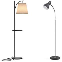 LEPOWER Metal Floor Lamp,Mid Century Metal Standing Lamp,E26, Modern Floor Reading Light for Living Room,Bedroom, Office, Farmhouse, Study Room
