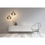 Black Wooden Ceiling Pendant Light. Modern & Contemporary Hanging light fixture with Adjustable Cord for Kitchen, Dining or Living Room, Bedrooms or Office Space Max 60 Watt (NEW VERSION)
