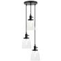 Pathson 3 Lights Pendant Lighting, Industrial Dining Pendant Lights with Clear Glass, Bathroom Pendant Light Fixtures Hanging Lamps for Kitchen Island Living Room (Black) Pathson 3 Lights Pendant Lighting, Industrial Dining Pendant Lights with Clear Glass, Bathroom Pendant Light Fixtures Hanging Lamps for Kitchen Island Living Room (Black)