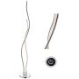 JONATHAN Y JYL7008A Cairo 63.75'' LED Integrated Floor Lamp Modern,Contemporary for Bedrooms, Living Room, Office, Reading, Chrome