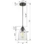 Gruenlich Pendant Lighting Fixture for Kitchen and Dining Room, Hanging Ceiling Lighting Fixture, E26 Medium Base, Metal Construction with Clear Glass