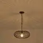 YLONG-ZS Round Pendant Light Hanging Lantern Lighting Fixture for Kitchen and Dining Room, Industrial Retro Iron Chandelier Fixture,E26 Base, Bronze (Bulbs Not Included)