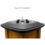 Davinci Flexfit Solar Post Cap Lights - Outdoor Lighting for 4x4 5x5 and 6x6 Wooden Posts - Bright Warm White LEDs - Slate Black (2 Pack)