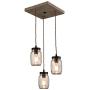Farmhouse 3-Light Mason Jar Pendant Lights Vintage Glass Jar Ceiling Lighting