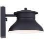 Danbury Modern Outdoor Wall Light Fixture LED Black 6'' Security Dusk to Dawn for Exterior House Porch Patio - John Timberland