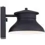 Danbury Modern Outdoor Wall Light Fixture LED Black 6'' Security Dusk to Dawn for Exterior House Porch Patio - John Timberland