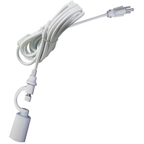 Plug in Swag Pendant Conversion Kit White- Turn Any Lampshade into a Hanging Swag Lamp in Seconds - Perfect for Apartments, dorms - No Wiring Needed