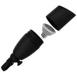 MarsLG ALS1 Aluminum Low Voltage Landscape Directional Spot Up Light in Black Finish with Ground Spike and Free MR16 LED Bulb (6-Pack), 36UL02BKx6