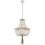 Farmhouse White Wood Beaded Chandeliers Large Dining Room Pendant Chandelier Wooden Bead Chandelier Farmhouse White Wood Beaded Chandeliers Large Dining Room Pendant Chandelier Wooden Bead Chandelier