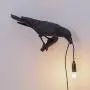 Kariwell Crow Table Lamp, Artificial Bird Shaped Table Lamp Bedroom Resin Crow Desk Lamp Bedside Light for Bedroom, Bedside, Living Room, Corridor (G)
