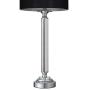 OYEARS Crystal Table Lamp Set of 2 for Living Room Bedroom 27.75“ Modern Buffet Table Lamps for Dining Room with Fabric Drum Shade Black
