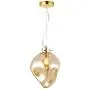 Light Society Bette Pendant Light, Mercury Glass with Brass Finish, Contemporary Mid Century Modern Style Lighting Fixture, Amber Light Society Bette Pendant Light, Mercury Glass with Brass Finish, Contemporary Mid Century Modern Style Lighting Fixture, Amber