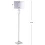JONATHAN Y JYL1046A Aria 63'' Crystal/Metal LED Floor Lamp Contemporary,Glam,Transitional for Bedrooms, Living Room, Office, Reading, Clear/Chrome
