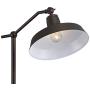 Kayne Modern Downbridge Floor Lamp Satin Bronze Metal Shade Step Switch for Living Room Reading Bedroom Office - 360 Lighting