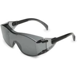 Gateway Safety 6983 Cover2 Safety Glasses Protective Eye Wear - Over-The-Glass (OTG), Gray Lens, Black Temple