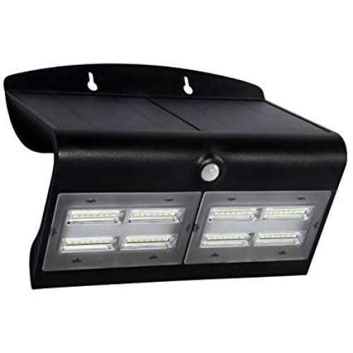 LED Solar Butterfly Wall Light with Front and Back Light - 6.8 Watt - 800 Lumens - 6000K Daylight - Programmable with 3 Modes