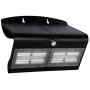 LED Solar Butterfly Wall Light with Front and Back Light - 6.8 Watt - 800 Lumens - 6000K Daylight - Programmable with 3 Modes