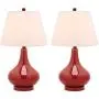 Safavieh Lighting Collection Amy Gourd Glass Table Lamp