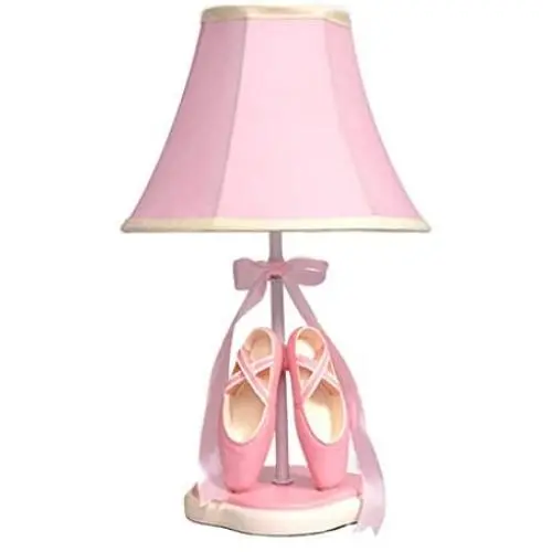 Cute Ballet Shoes Table Lamp Pink Warm Bedroom Bedside Lamp Creative Nordic Princess Girl Children Room Decoration Table Lamp Dimmable