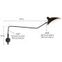 Modern Minimalist Wall Light with Adjustable Switch Duckbill Swing Arm Wall Lamp European Creative Bedside Wall Lamp for Bedroom Kitchen Dining Room Studio Lounge