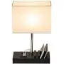USB Table Lamp, Briever Multi-Functional Desk Lamp with 3 USB Charging Ports and Phone Charge Dock, Black Wood Charging Station and Organizer, Perfect Light for Bedroom,Guest Room,Living Room,Office USB Table Lamp, Briever Multi-Functional Desk Lamp with 3 USB Charging Ports and Phone Charge Dock, Black Wood Charging Station and Organizer, Perfect Light for Bedroom,Guest Room,Living Room,Office