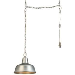 Design House 579409 Mason 1-Light Adjustable Ceiling Mount Hanging Pendant with a Farmhouse Style, Swag, Galvanized