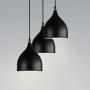 LITFAD Black Teardrop Suspended Light Designers Style Pendant Light Aluminum 1 Light Drop Light Modern Ceiling Hanging Light for Dining Room Restaurant Cafe Bar